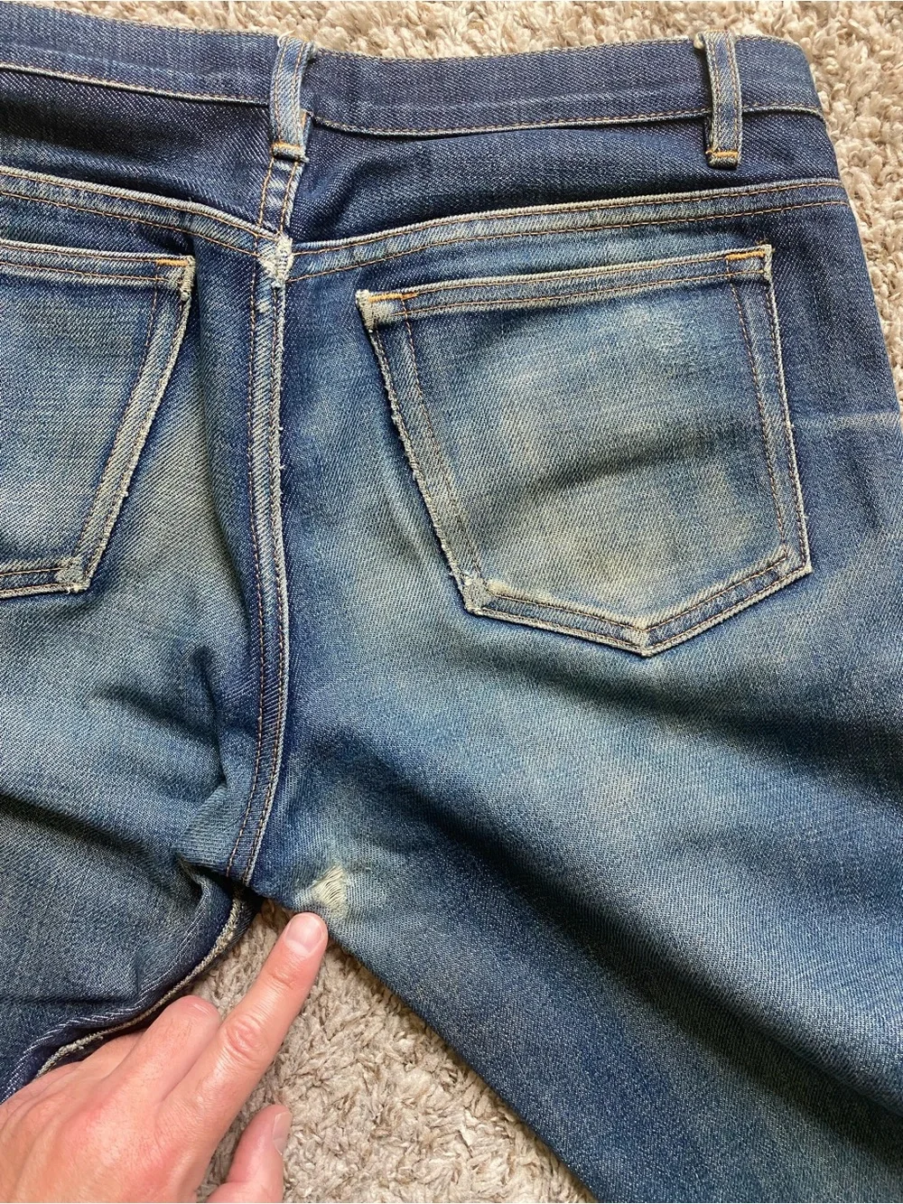 2008 APC Petit Standard Selvedge Japanese Denim Jeans. Incredible Fades!
